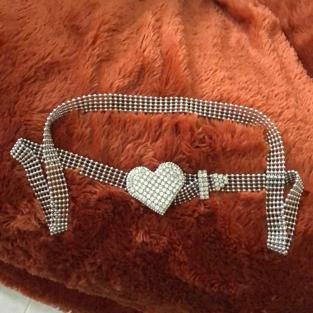 💌Sparkling Crystal Heart 🤍 Belt - Picture 2 of 4